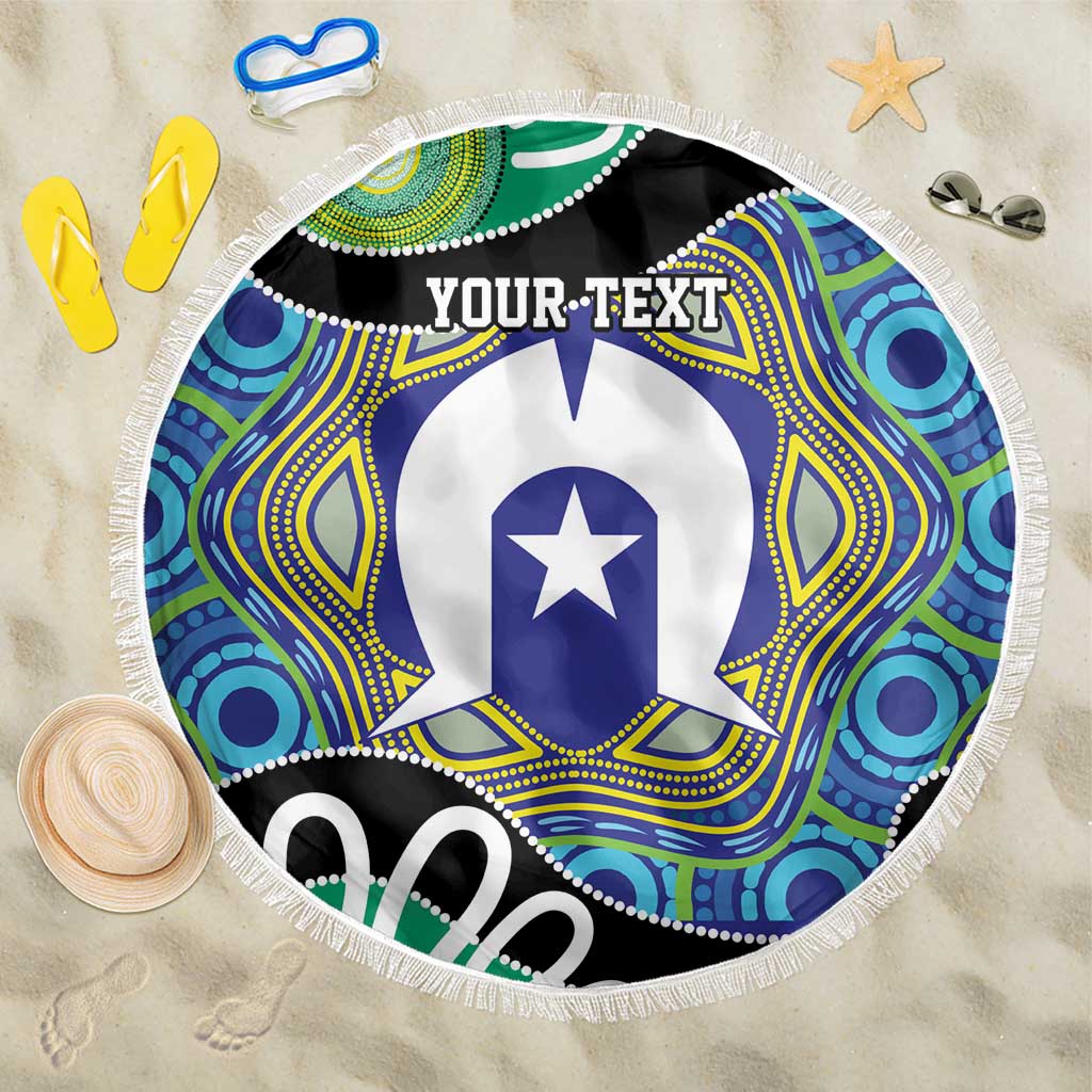Torres Strait Islander Heal Country Personalised Beach Blanket
