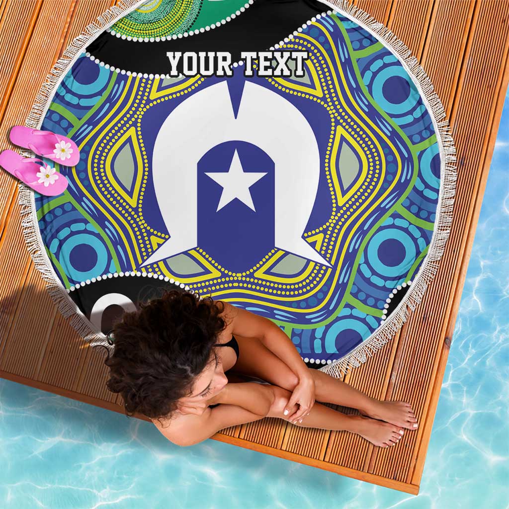 Torres Strait Islander Heal Country Personalised Beach Blanket