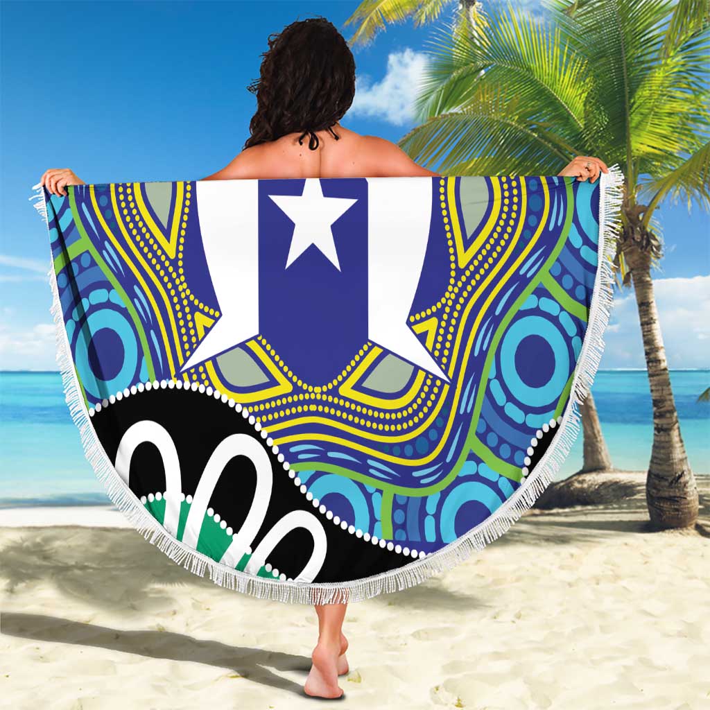 Torres Strait Islander Heal Country Personalised Beach Blanket