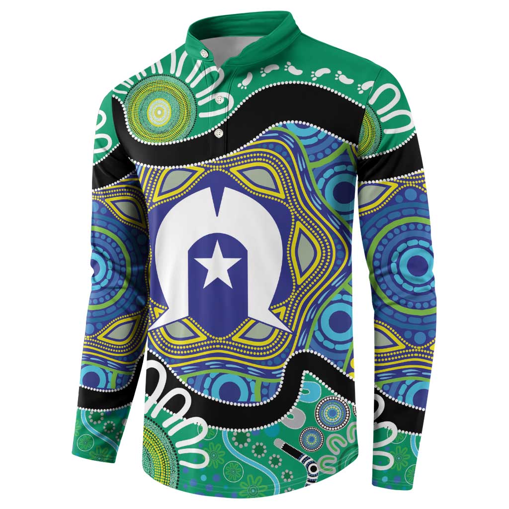 Torres Strait Islander Heal Country Personalised Button Sweatshirt