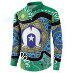Torres Strait Islander Heal Country Personalised Button Sweatshirt