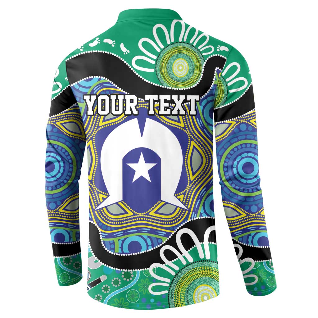 Torres Strait Islander Heal Country Personalised Button Sweatshirt