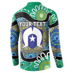 Torres Strait Islander Heal Country Personalised Button Sweatshirt
