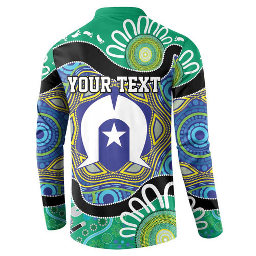 Torres Strait Islander Heal Country Personalised Button Sweatshirt