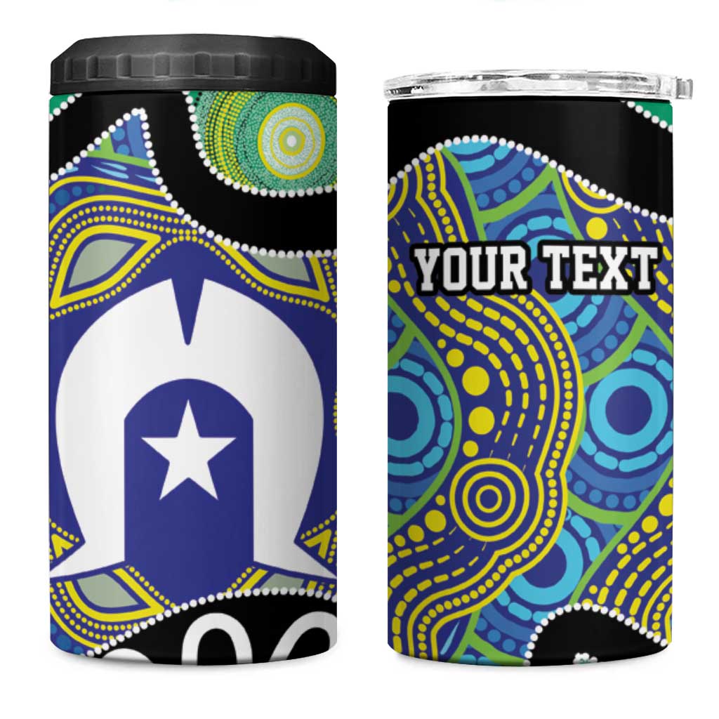 Torres Strait Islander Heal Country Personalised 4 in 1 Can Cooler Tumbler