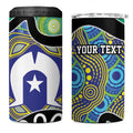 Torres Strait Islander Heal Country Personalised 4 in 1 Can Cooler Tumbler