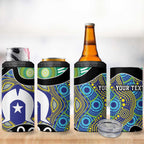 Torres Strait Islander Heal Country Personalised 4 in 1 Can Cooler Tumbler