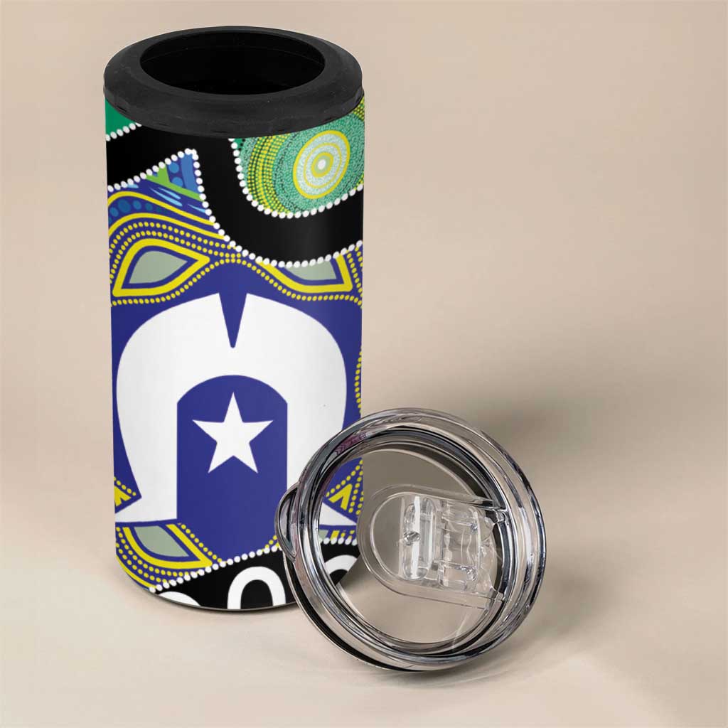 Torres Strait Islander Heal Country Personalised 4 in 1 Can Cooler Tumbler