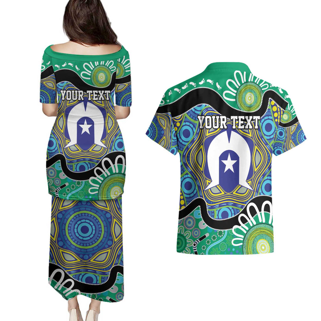 Torres Strait Islander Heal Country Personalised Couples Matching Puletasi and Hawaiian Shirt