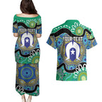 Torres Strait Islander Heal Country Personalised Couples Matching Puletasi and Hawaiian Shirt