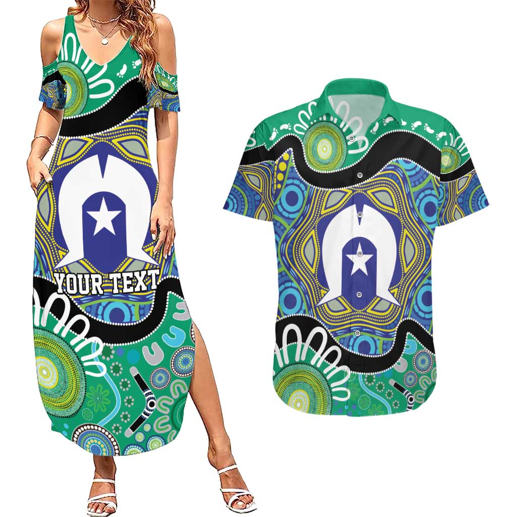 Torres Strait Islander Heal Country Personalised Couples Matching Summer Maxi Dress and Hawaiian Shirt