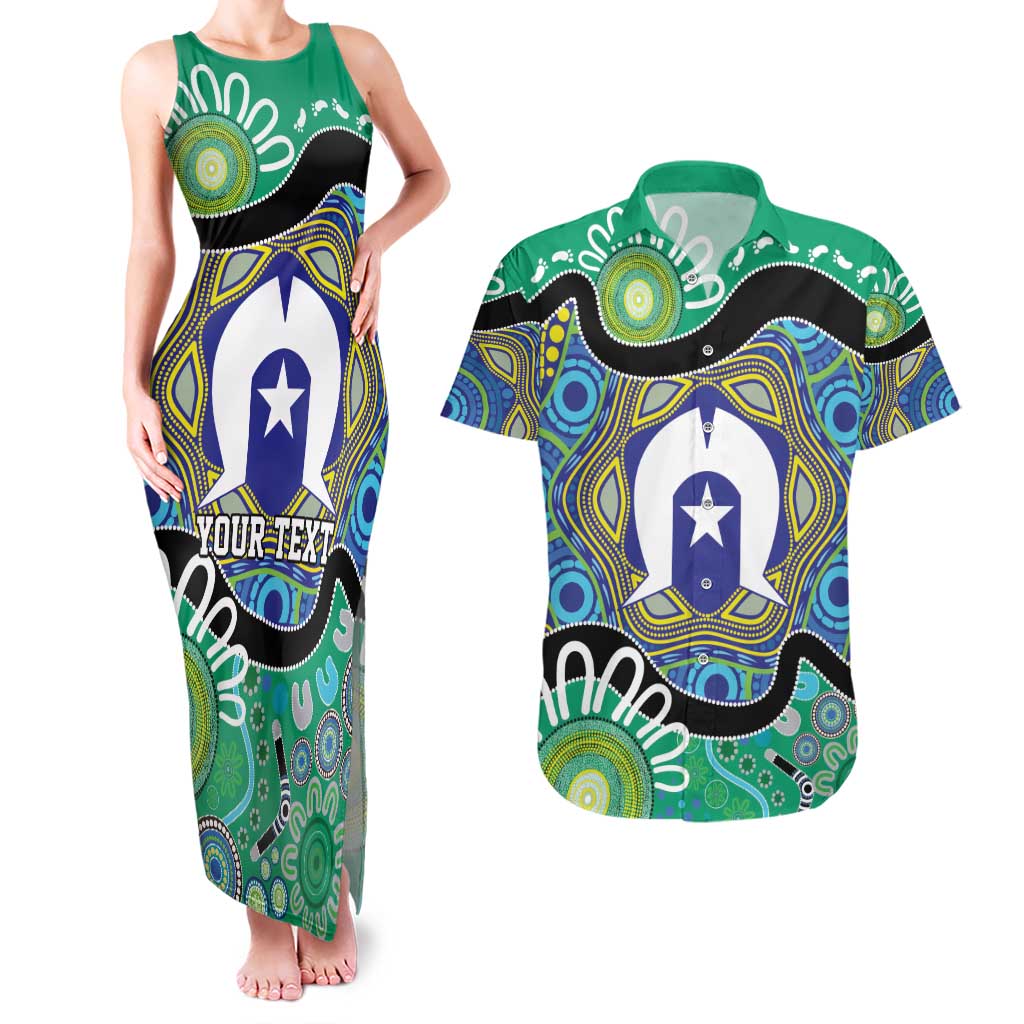 Torres Strait Islander Heal Country Personalised Couples Matching Tank Maxi Dress and Hawaiian Shirt