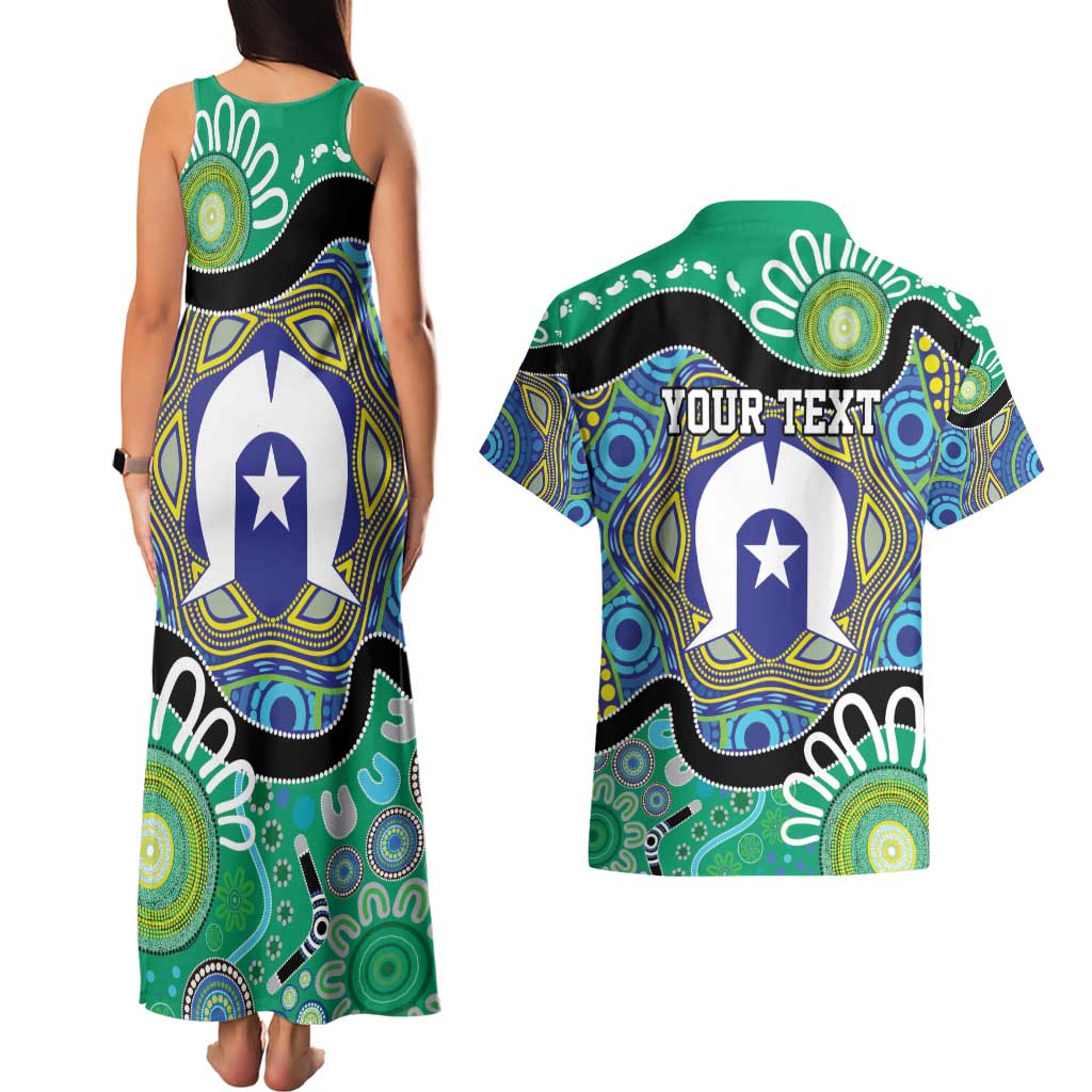 Torres Strait Islander Heal Country Personalised Couples Matching Tank Maxi Dress and Hawaiian Shirt