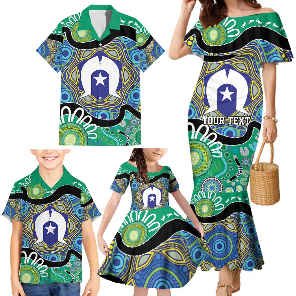 Torres Strait Islander Heal Country Personalised Family Matching Mermaid Dress and Hawaiian Shirt