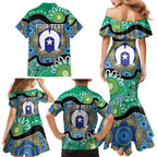 Torres Strait Islander Heal Country Personalised Family Matching Mermaid Dress and Hawaiian Shirt