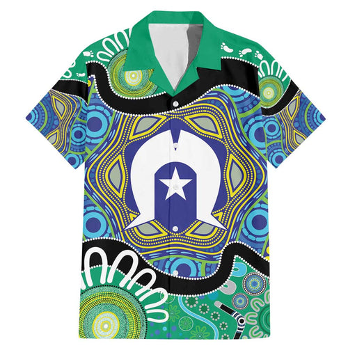 Torres Strait Islander Heal Country Personalised Family Matching Mermaid Dress and Hawaiian Shirt