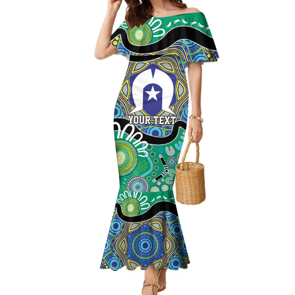 Torres Strait Islander Heal Country Personalised Family Matching Mermaid Dress and Hawaiian Shirt