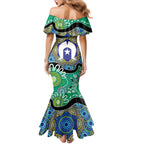 Torres Strait Islander Heal Country Personalised Family Matching Mermaid Dress and Hawaiian Shirt
