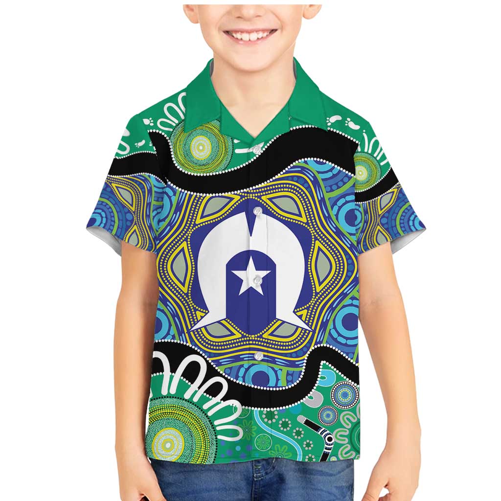 Torres Strait Islander Heal Country Personalised Family Matching Mermaid Dress and Hawaiian Shirt
