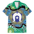 Torres Strait Islander Heal Country Personalised Family Matching Off Shoulder Maxi Dress and Hawaiian Shirt