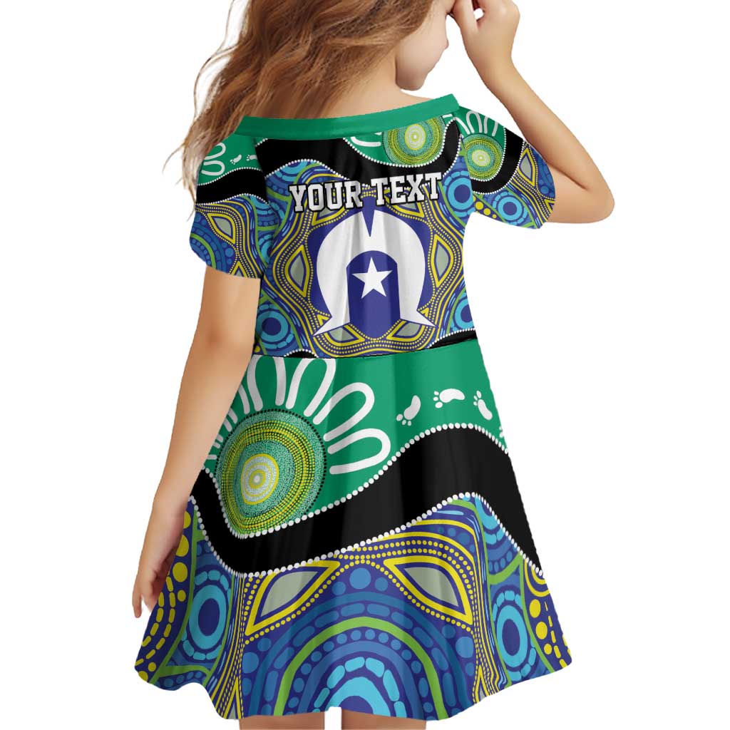 Torres Strait Islander Heal Country Personalised Family Matching Off Shoulder Short Dress and Hawaiian Shirt