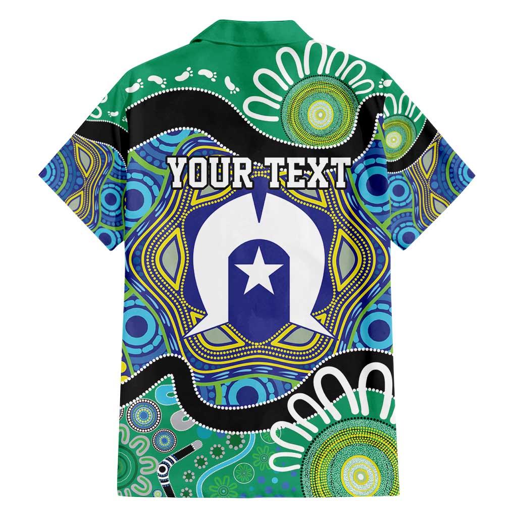 Torres Strait Islander Heal Country Personalised Family Matching Off Shoulder Short Dress and Hawaiian Shirt