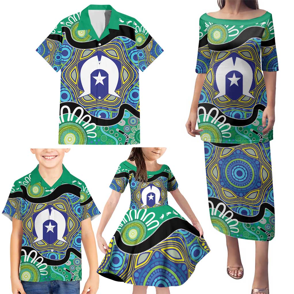 Torres Strait Islander Heal Country Personalised Family Matching Puletasi and Hawaiian Shirt