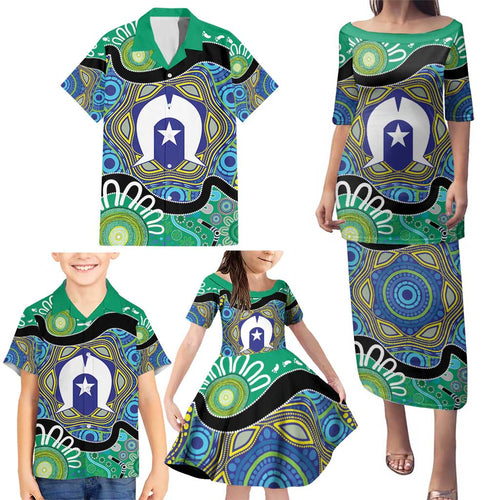 Torres Strait Islander Heal Country Personalised Family Matching Puletasi and Hawaiian Shirt