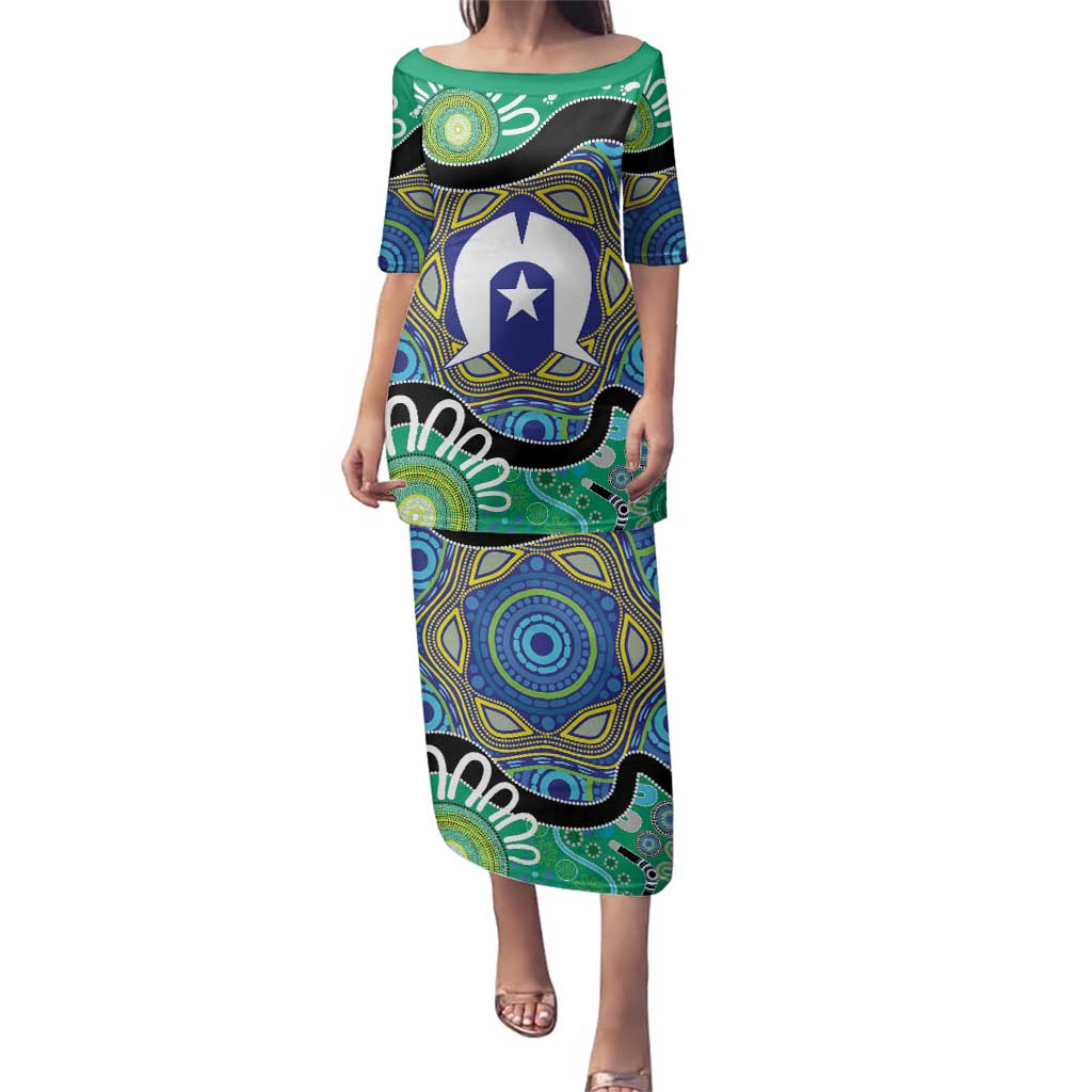 Torres Strait Islander Heal Country Personalised Family Matching Puletasi and Hawaiian Shirt