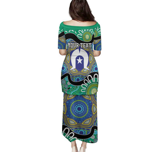Torres Strait Islander Heal Country Personalised Family Matching Puletasi and Hawaiian Shirt