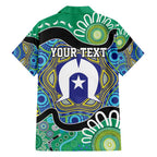 Torres Strait Islander Heal Country Personalised Family Matching Short Sleeve Bodycon Dress and Hawaiian Shirt
