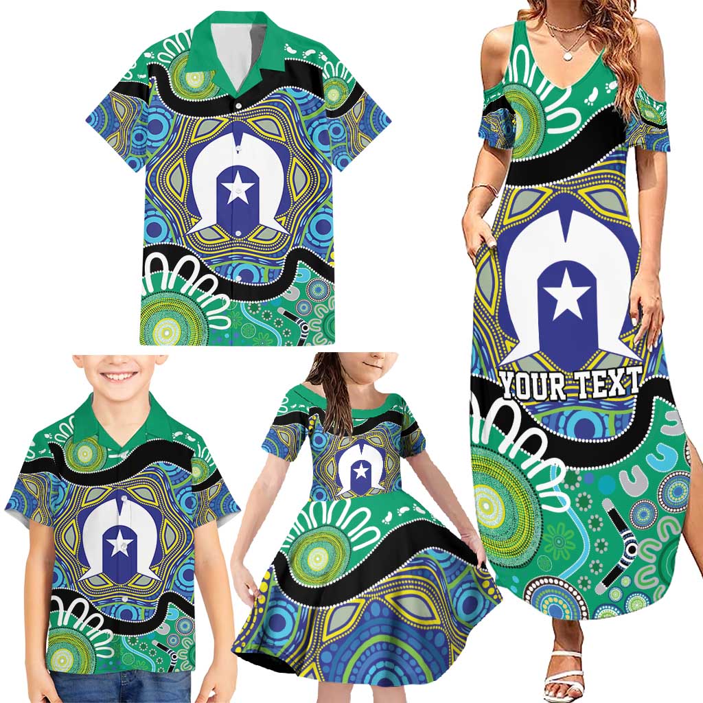 Torres Strait Islander Heal Country Personalised Family Matching Summer Maxi Dress and Hawaiian Shirt
