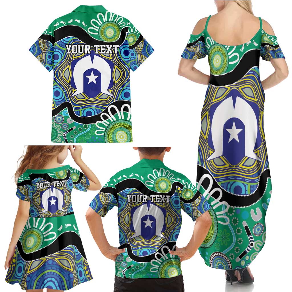 Torres Strait Islander Heal Country Personalised Family Matching Summer Maxi Dress and Hawaiian Shirt