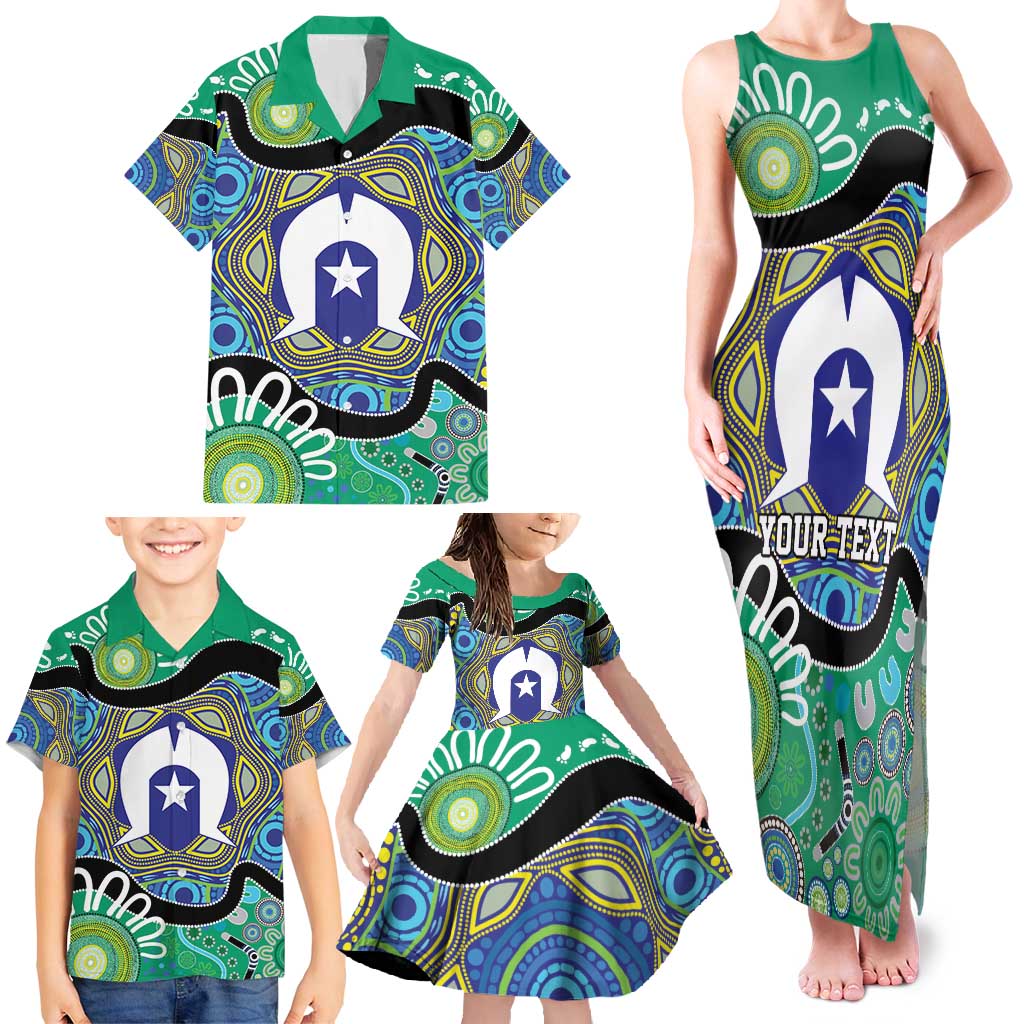 Torres Strait Islander Heal Country Personalised Family Matching Tank Maxi Dress and Hawaiian Shirt