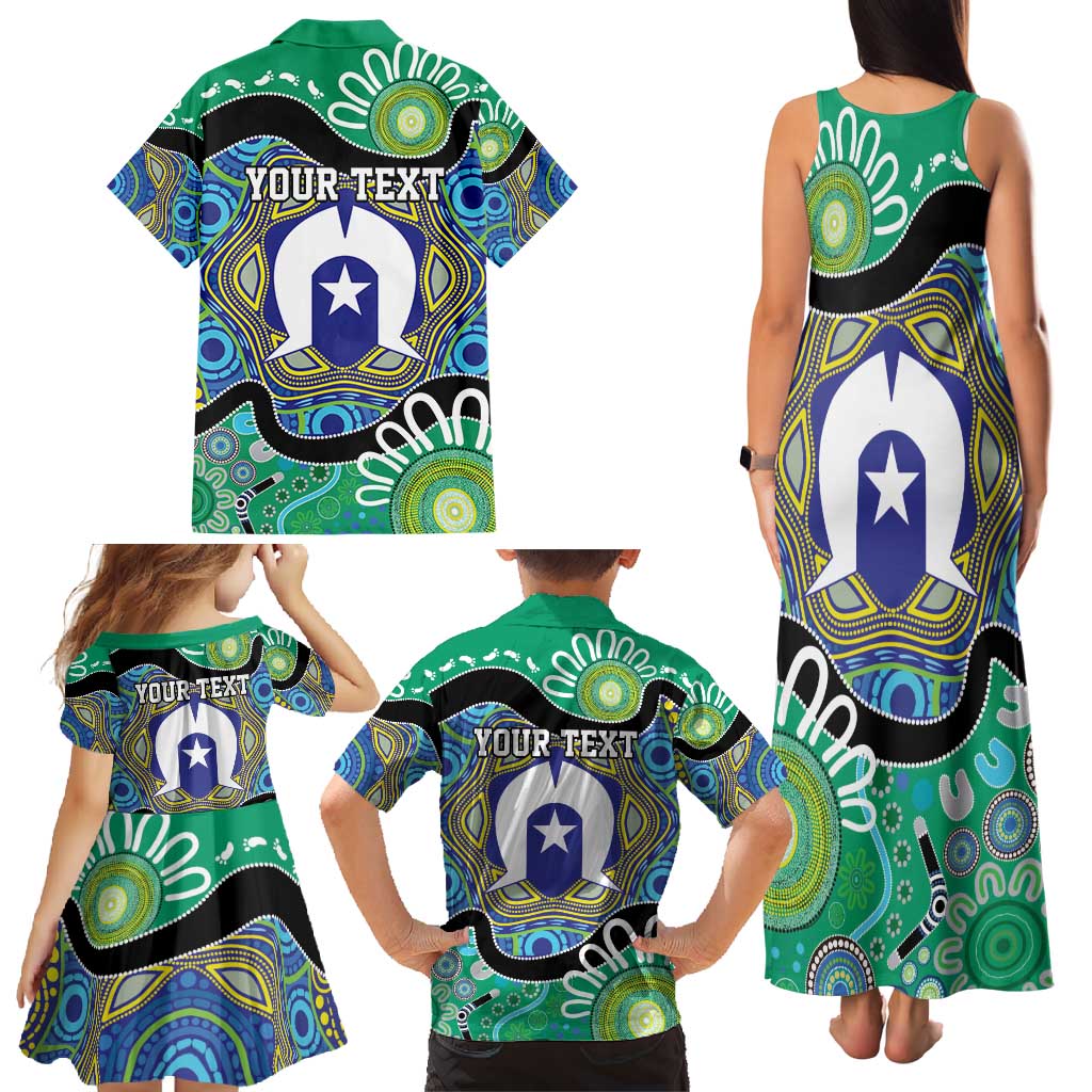 Torres Strait Islander Heal Country Personalised Family Matching Tank Maxi Dress and Hawaiian Shirt