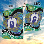 Torres Strait Islander Heal Country Personalised Garden Flag