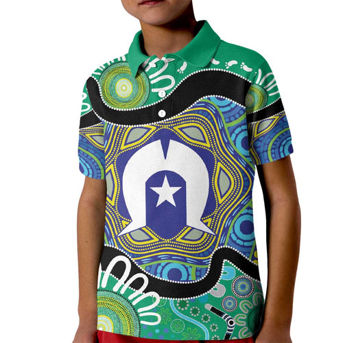 Torres Strait Islander Heal Country Personalised Kid Polo Shirt