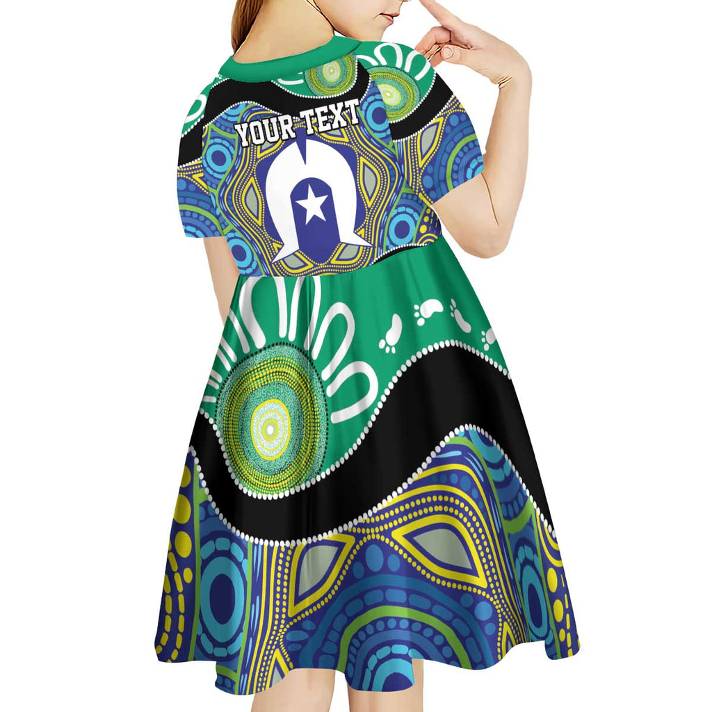 Torres Strait Islander Heal Country Personalised Kid Short Sleeve Dress