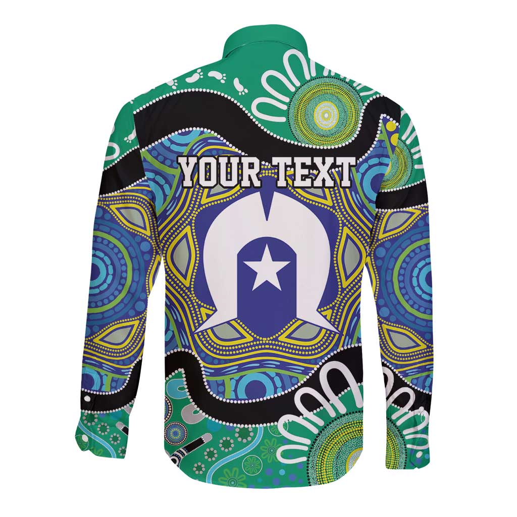 Torres Strait Islander Heal Country Personalised Long Sleeve Button Shirt