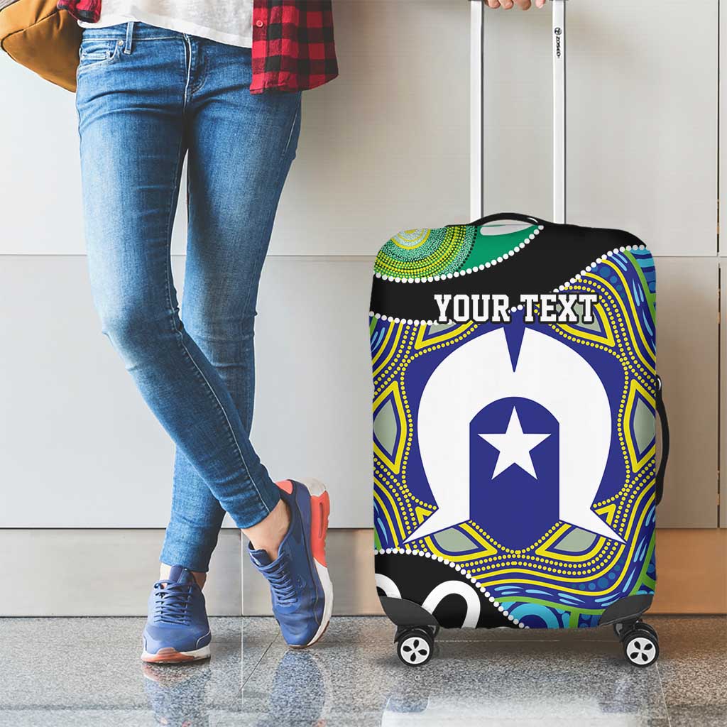 Torres Strait Islander Heal Country Personalised Luggage Cover