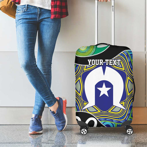 Torres Strait Islander Heal Country Personalised Luggage Cover