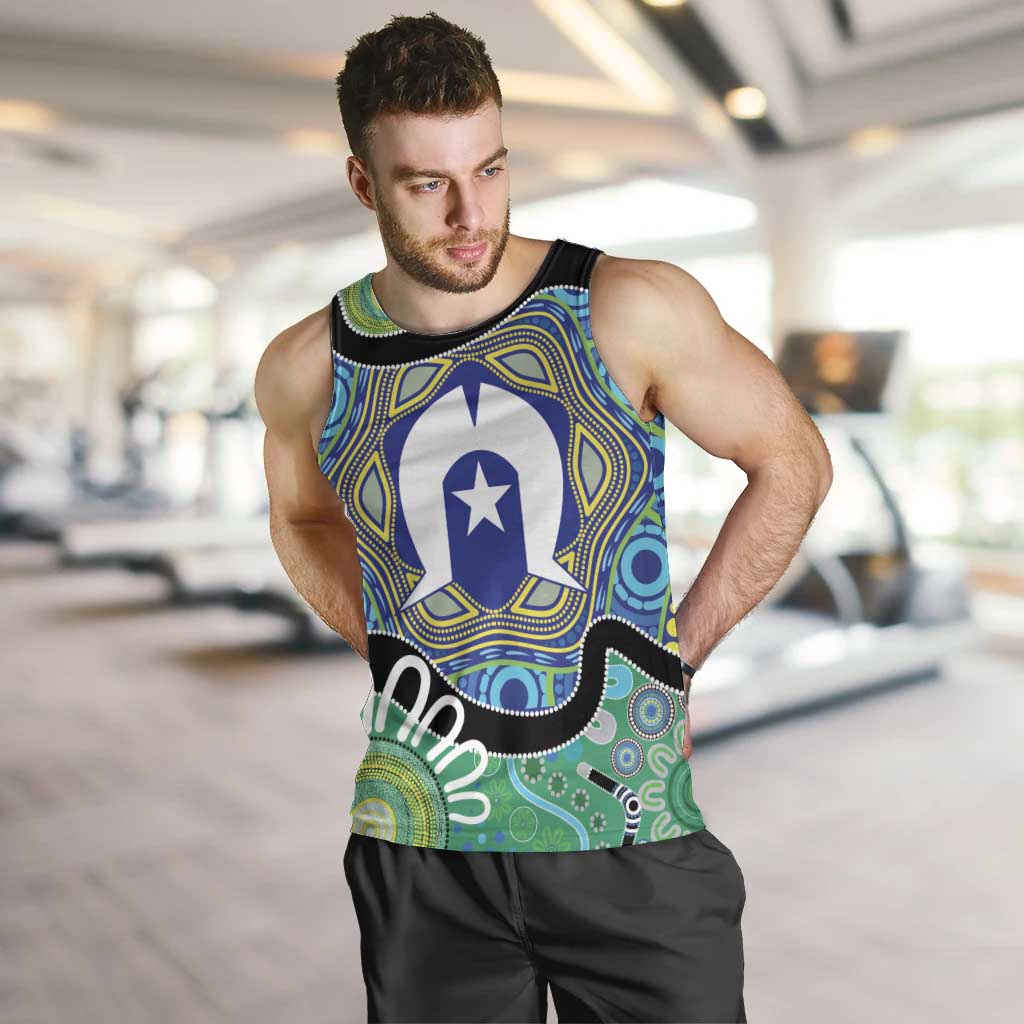 Torres Strait Islander Heal Country Personalised Men Tank Top
