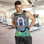 Torres Strait Islander Heal Country Personalised Men Tank Top