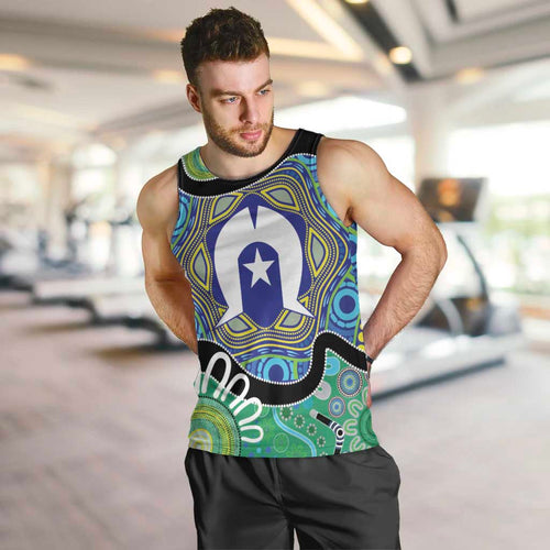 Torres Strait Islander Heal Country Personalised Men Tank Top