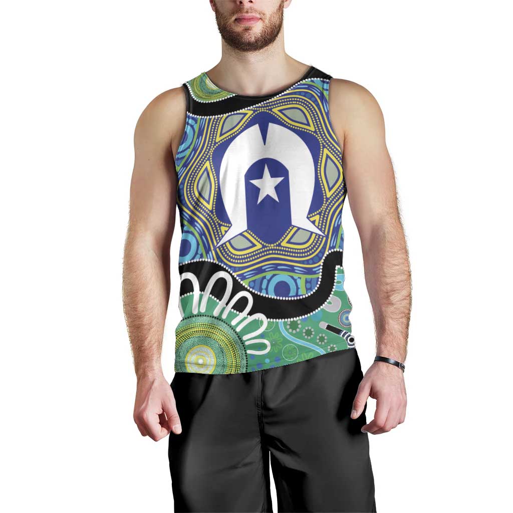 Torres Strait Islander Heal Country Personalised Men Tank Top