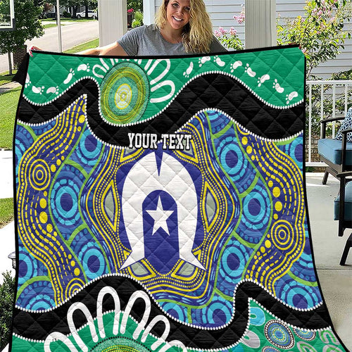 Torres Strait Islander Heal Country Personalised Quilt