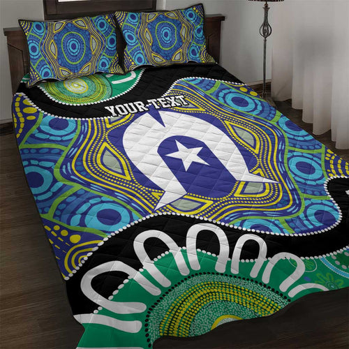 Torres Strait Islander Heal Country Personalised Quilt Bed Set