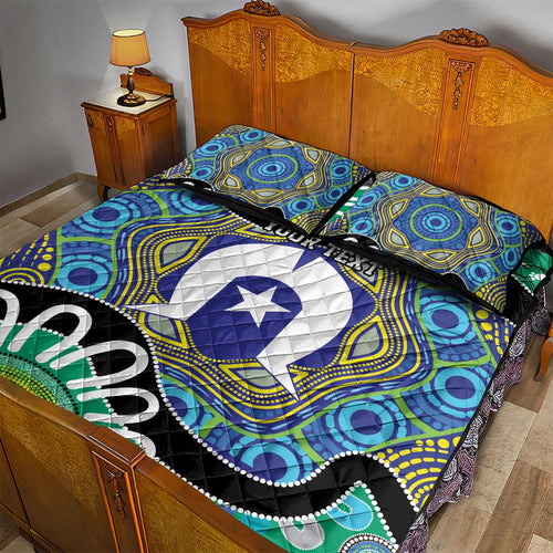 Torres Strait Islander Heal Country Personalised Quilt Bed Set