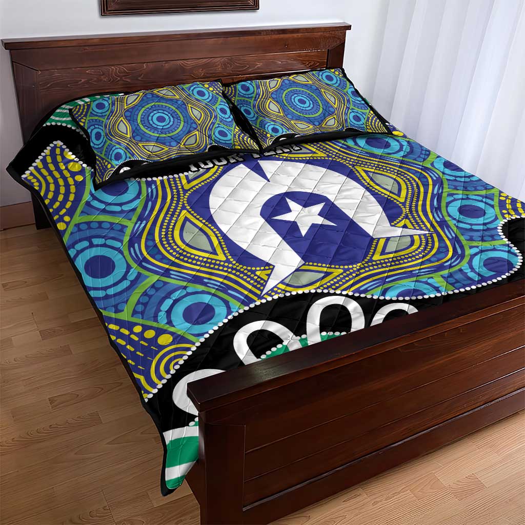 Torres Strait Islander Heal Country Personalised Quilt Bed Set