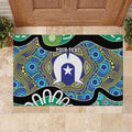 Torres Strait Islander Heal Country Personalised Rubber Doormat